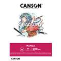 CANSON® Graduate Manga Block, 21 cm x 29,7 cm, DIN A4, glatt, 200 g/m², Block (1-seitig geleimt)