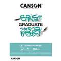 CANSON® Graduate Lettering Marker Block, 29,7 cm x 42 cm, DIN A3, glatt, 180 g/m², Block (1-seitig geleimt)