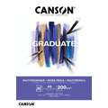 CANSON® Graduate Mixed Media-Blöcke, weiß, 14,8 cm x 21 cm, DIN A5, fein, 200 g/m²