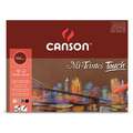 CANSON® Pastellblock Mi-Teintes® Touch, 24 cm x 32 cm, 350 g/m², rau|strukturiert