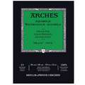 ARCHES® Aquarellkarton-Blöcke Aquarell-Büttenblock, 26 cm x 36 cm, 300 g/m², Block (1-seitig geleimt), Block mit 12 Blatt, Oberfläche Feinkorn