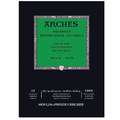 ARCHES® Aquarellkarton-Blöcke Aquarell-Büttenblock, 29,7 cm x 42 cm, 300 g/m², Block (1-seitig geleimt), Block mit 12 Blatt, Oberfläche Feinkorn