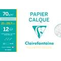 Clairefontaine Transparentpapier 70/75 g/m², 21 cm x 29,7 cm, DIN A4, Pochette mit 12 Blatt, 70/75 g/m²