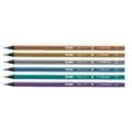 MILAN® Farbstifte aus schwarz gefärbtem Lindenholz, 6er-Sets, Set, Metallic