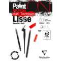 Clairefontaine Paint ON Mix Media Lisse, 10,5 cm x 14,8 cm, DIN A6, glatt, 250 g/m², Block mit 15 Blatt