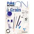 Clairefontaine Multitechnik-Papier PAINT ON, 15 Blatt, 10,5 cm x 14,8 cm, DIN A6, 250 g/m², Block (1-seitig geleimt)