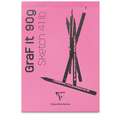 Clairefontaine Zeichenblock GraF It, Rosa, 10,5 cm x 14,8 cm, DIN A6, 90 g/m²