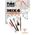 Clairefontaine Paint ON Mix Media MIX4 Block, 12 Blatt, 21 cm x 29,7 cm, DIN A4, Block (1-seitig geleimt), 250 g/m²