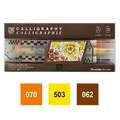 Kuretake ZIG® Memory System™ Kalligraphie Marker Sets, Orange Braun