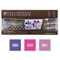 Kuretake ZIG® Memory System™ Kalligraphie Marker Sets, Violett Pink