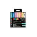 UNI POSCA Marker PC-1MC, 8er-Sets, Sanfte Farben, Kartonverpackung