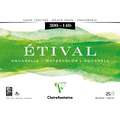Clairefontaine ETIVAL Aquarellblock, Rau, 18 cm x 24 cm, 300 g/m², rau, Block (4-seitig geleimt)
