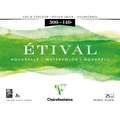 Clairefontaine ETIVAL Aquarellblock, Rau, 24 cm x 30 cm, 300 g/m², rau, Block (4-seitig geleimt)