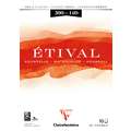 Clairefontaine Aquarellpapier ETIVAL, 300 g/m², 10 Blatt, 29,7 cm x 42 cm, DIN A3, Block (1-seitig geleimt)