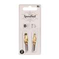 Speedball® B-Serie Schreibfeder 2er-Sets, rund, Set, B1 + B½