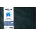 CANSON® Montval® ART BOOK, Hardcover-Aquarellbuch, 300 g/qm, Block (1-seitig geleimt), fein, Bindung kurze Seite