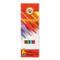 KOH-I-NOOR Progresso Schul- Vollminenfarbstifte, 6er Pack, Set