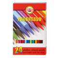 KOH-I-NOOR Progresso Schul- Vollminenfarbstifte, 24er Pack, Set