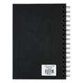 Clairefontaine Goldline Spiral-Skizzenbuch, 14,8 cm x 21 cm, DIN A5, Skizzenbuch, 140 g/m², Schwarz, 50 Blatt