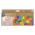 STAEDTLER® Noris® jumbo, Plastilin-Knete 6er-Sets, Fun Mix, Set, 18 Farben