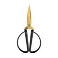folia® Bastelschere 14,5 cm, Goldene Klinge mit schwarzem Griff, 1 Stück