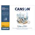 CANSON® Coton d'Art Aquarellkarton, 36 cm x 51 cm, fein, 300 g/m², Block (4-seitig geleimt)