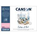 CANSON® Coton d’Art Aquarellblock Satiniert, einseitig geleimt, 10,5 cm x 15 cm, Block (1-seitig geleimt), satiniert