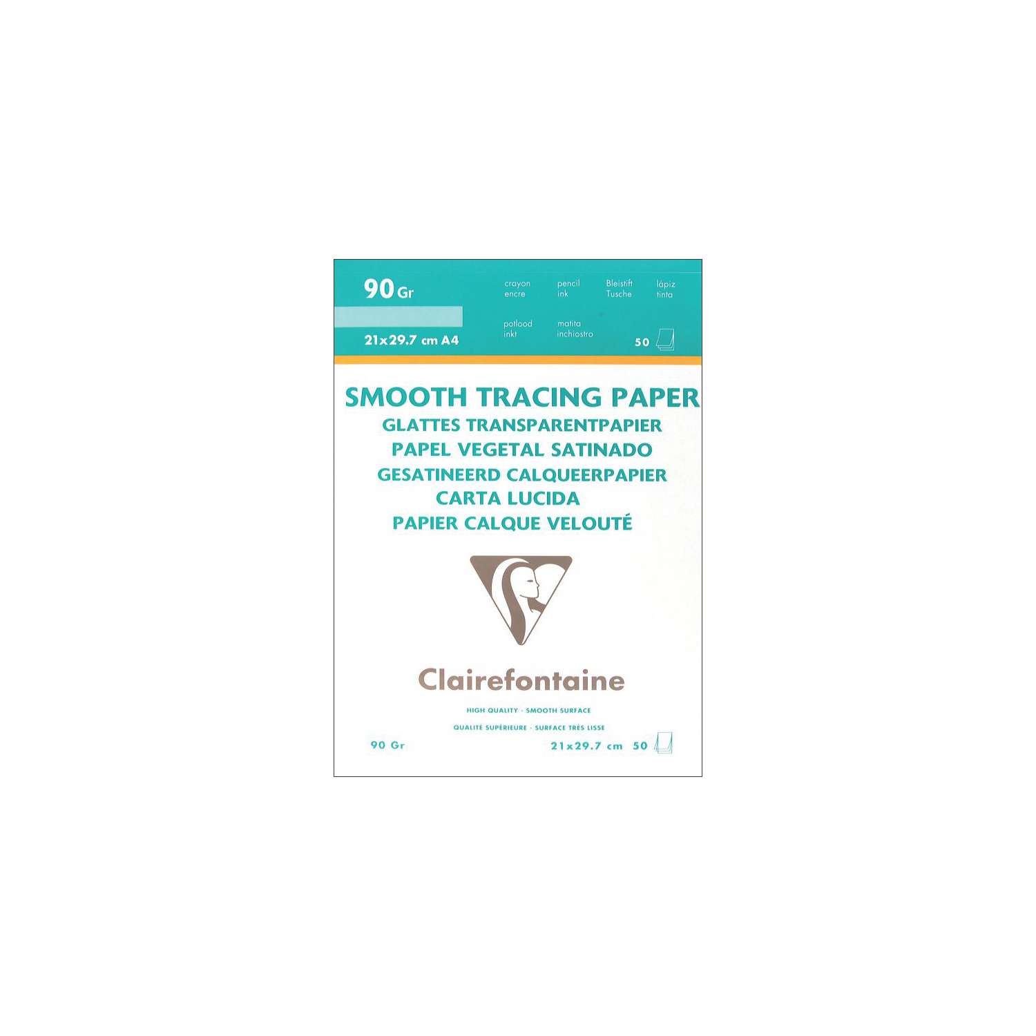 Clairefontaine Goldline Papier – Packung Mit 50 Bögen, DIN A4, 53 G/m², Extra Glatt, Weiß