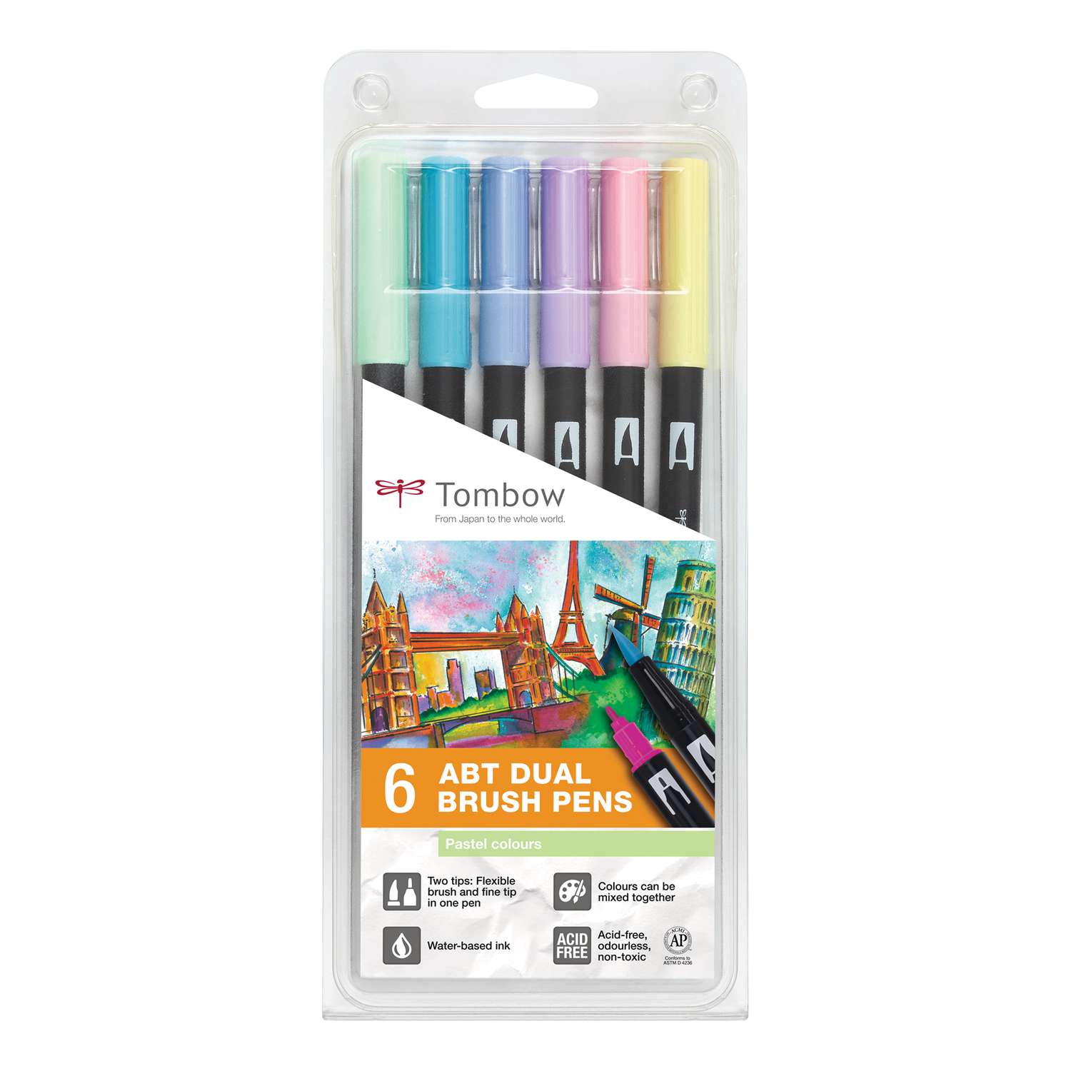 TOMBOW® ABT Dual Brush Pen 6er-Set  online Kaufen - Künstlershop