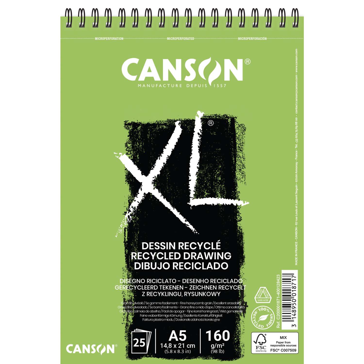 Canson Zeichenblock A3 – 20 Blätter, 150g – Ideal Für Zeichnen & Malen
