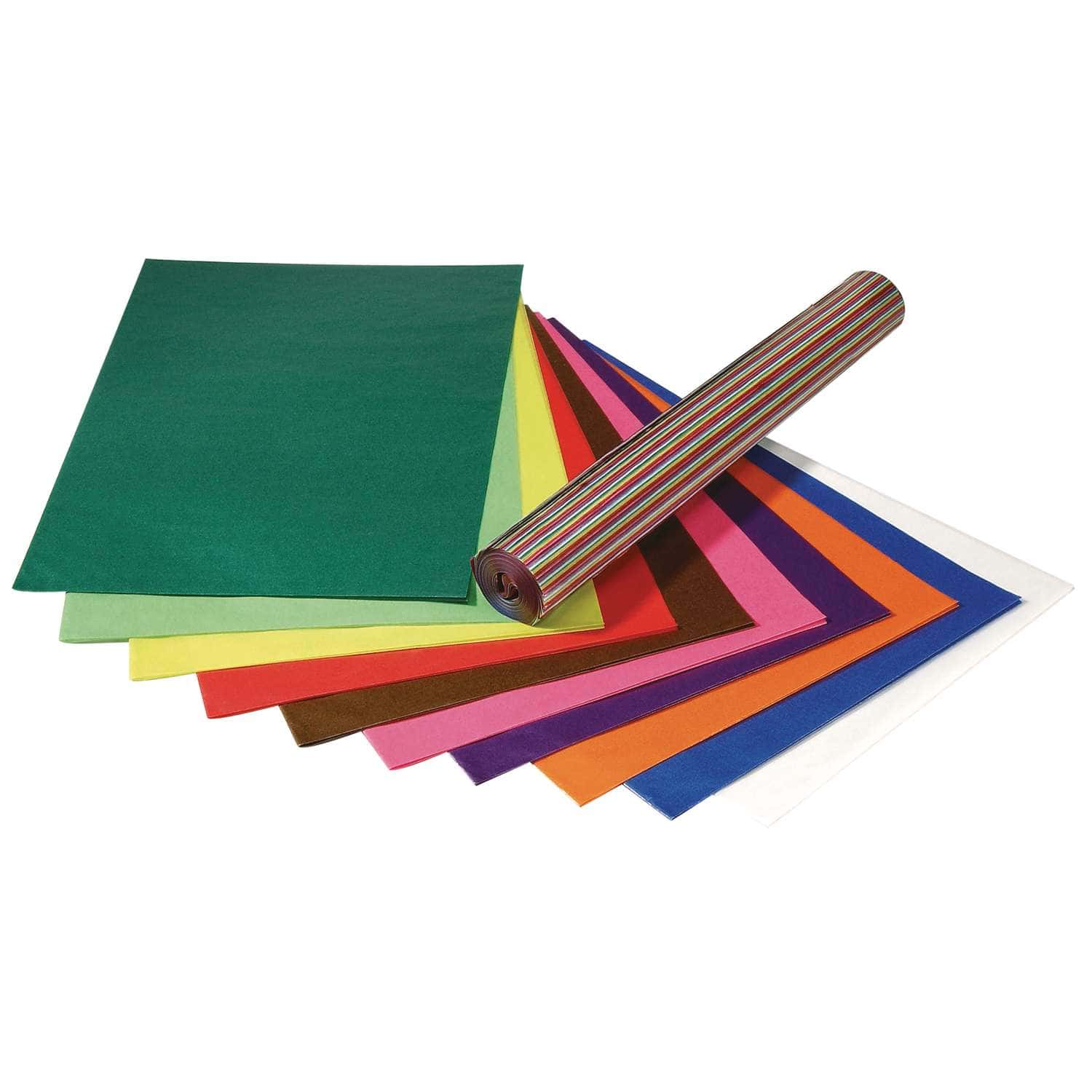 FOLIA® farbiges Transparentpapier, 70 x 100 cm, 25 Bogen