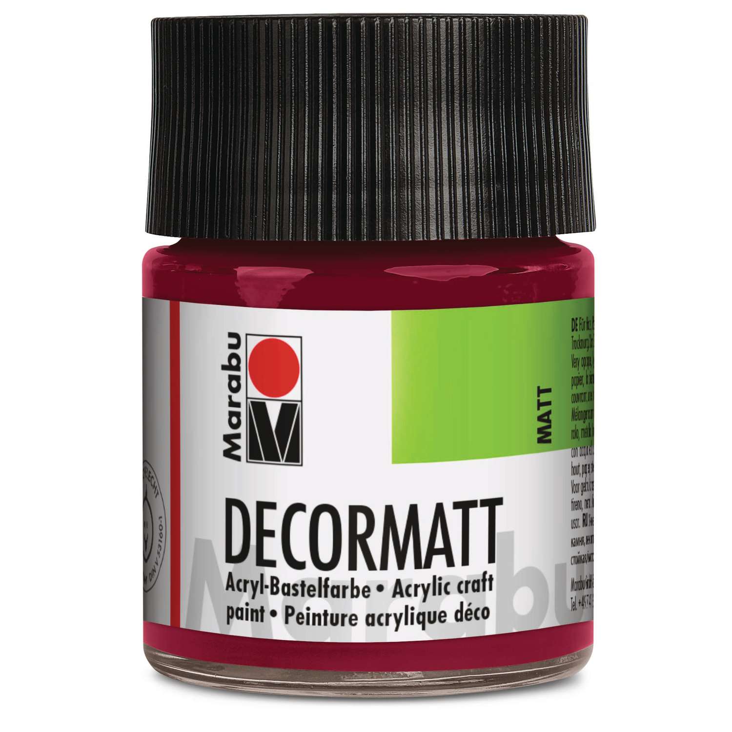 Marabu Decorlack Acryl Metallic-Silber 782 – 50 Ml, Hochglänzender Acryllack, Wetterfest, Für Viele Oberflächen