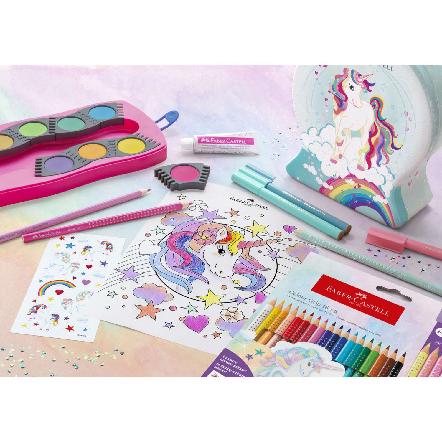 Baker Ross Einhorn-Buntstifte 8er-Pack – Kleine Stifte In Pastellfarben, Für Kinder & Partys