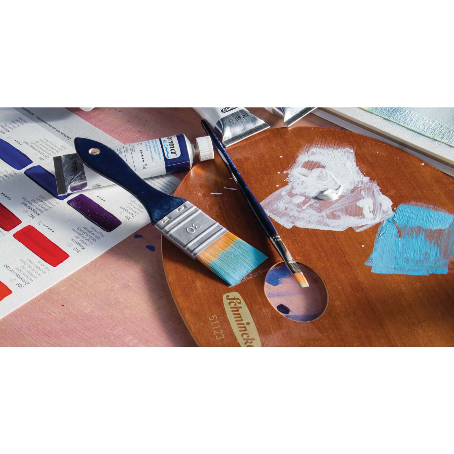 Window Color Topsics 37 PCS Acrylfarben Set, 24 X 12ml NON-TOXIC AcrylfarbenSet Für Leinwand Set