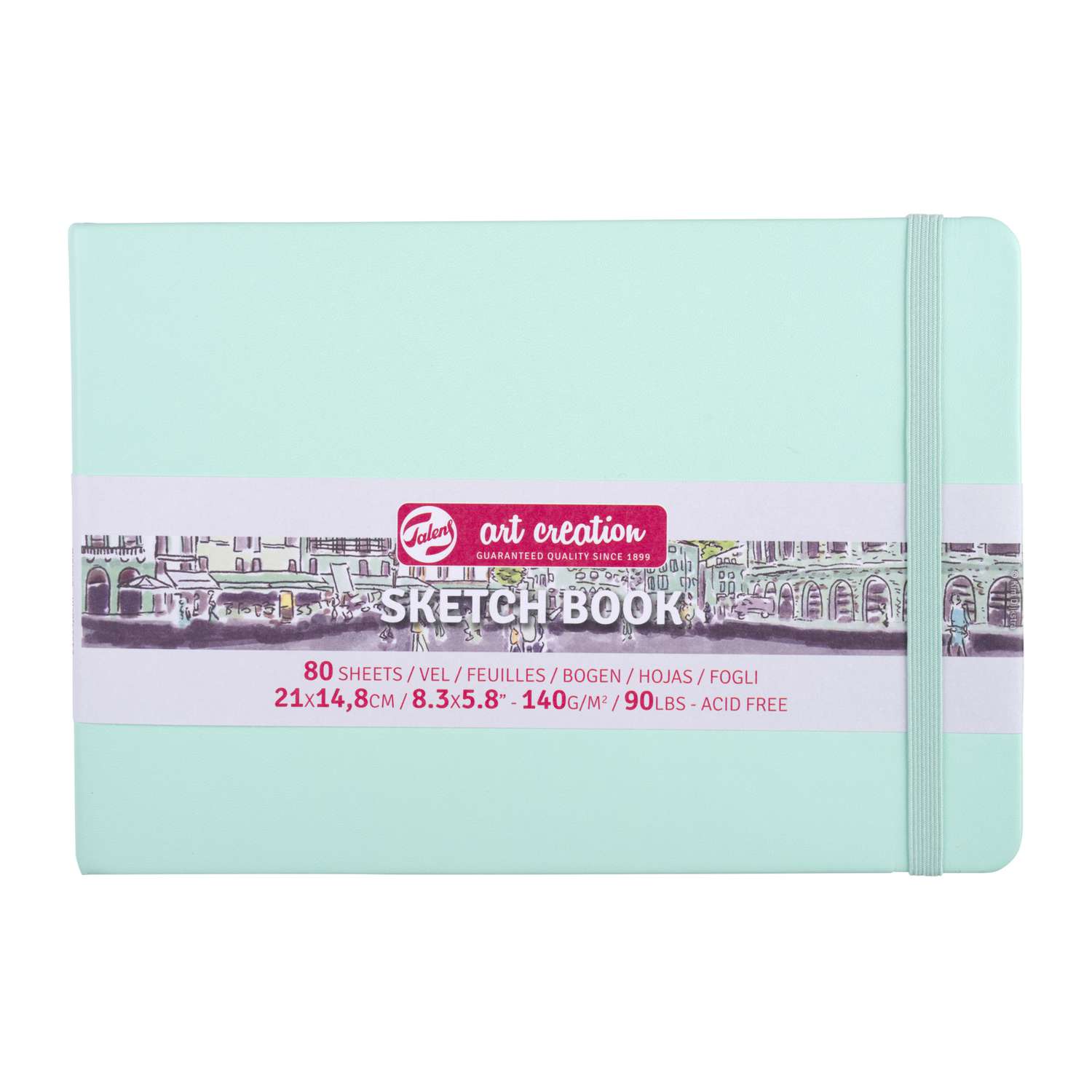 Carnet De Croquis Talens Art Creation – 80 Feuilles 140 G – Format 12x12 Cm – Couleur Violet Pastel