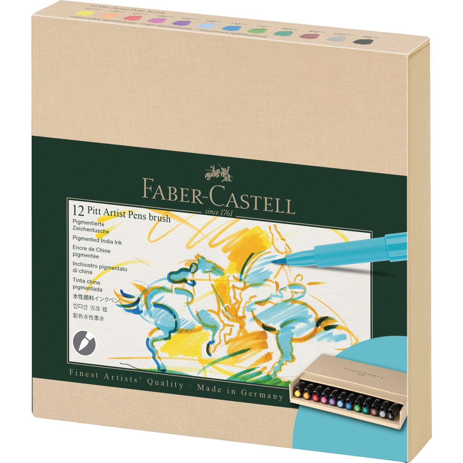 FABER-CASTELL PITT Artist Pen Brush Atelierboxen | Online Kaufen ...