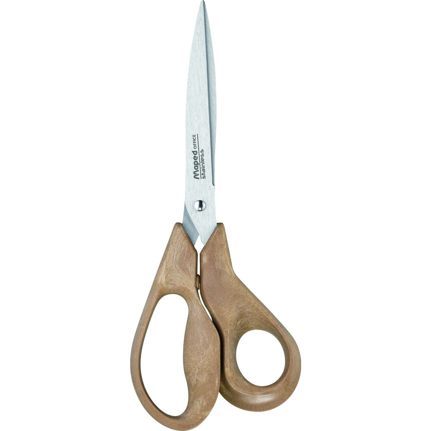 Maped Schere Advanced Wood 25 Cm – Ergonomische Griffe Aus Holzpulver, Edelstahlklingen, Für Stoff & Papier