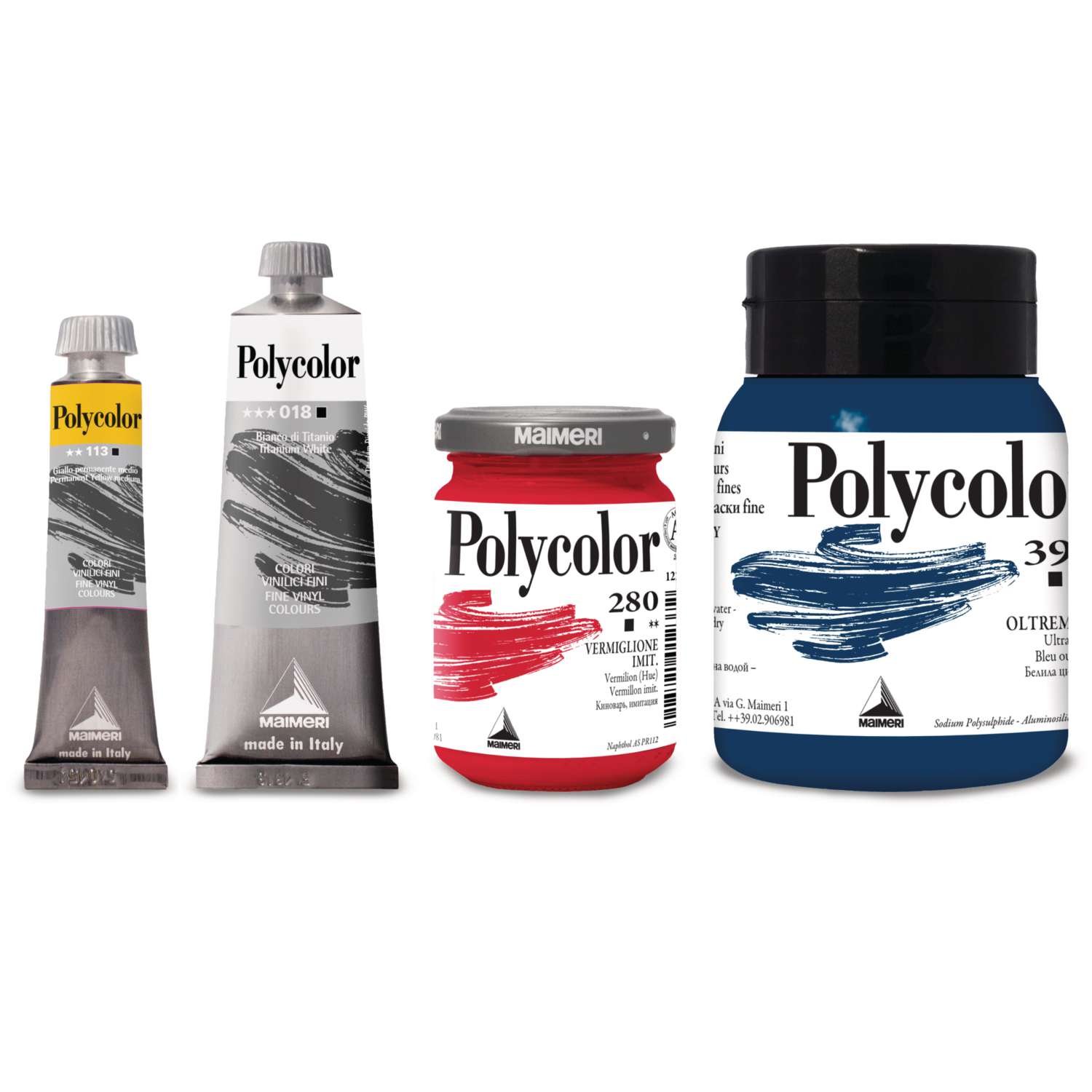 Maimeri POLYCOLOR Vinylfarbe – 140 Ml, Violett, Hohe Pigmentierung, Für Innen & Außen