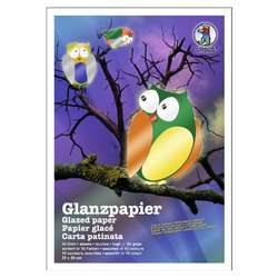 URSUS® Bastelmappe Glanzpapier gummiert 80 g/m²