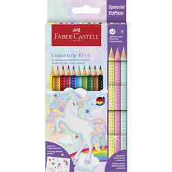 FABER-CASTELL Buntstifte Colour Grip Einhorn, Set