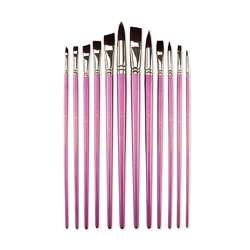 Royal & Langnickel® Burgundy Taklon Pinselset A, 12-teilig