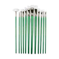 Royal & Langnickel® White Taklon Pinselset A, 12-teilig
