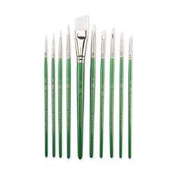 Royal & Langnickel® White Taklon Pinselset B, 10-teilig