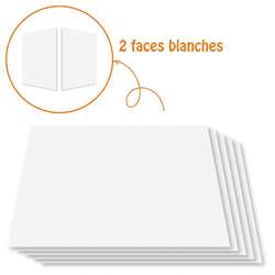 Cléopâtre Kartonbogen 5er-Packung, weiß, 1005 g/m²