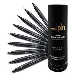 uni-ball uni pin Fineliner 9er Set inkl. Metalldose