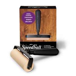 Speedball® Deluxe weiche Gummiwalze 10,16 cm, schwarz