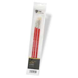 lineo PROFESSIONAL Öl-Acrylmalpinsel, 3er-Set