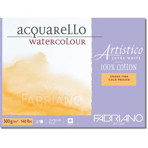 FABRIANO® „Artistico“, extraweiß Bütten-Aquarellkarton 