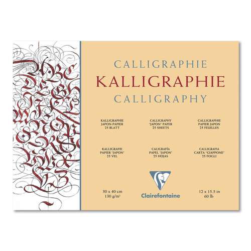 Clairefontaine Kalligrafieblock aus Japan-Papier 