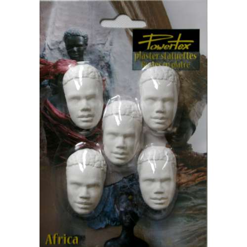 Powertex® African Prinz halbe Gipsköpfe 